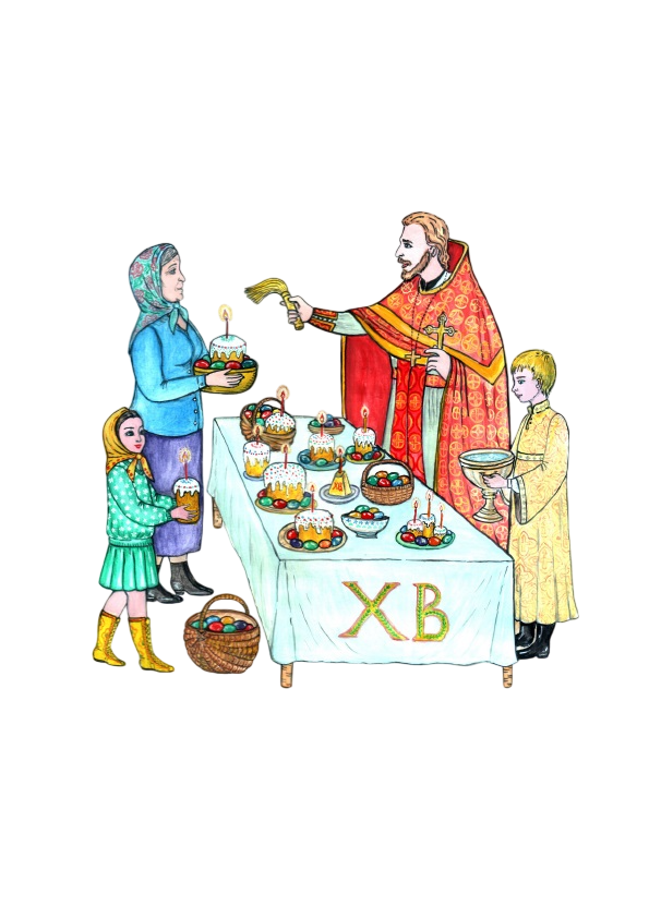 Художник Чемоданова В.П. Иллюстрация книга Славная Пасха