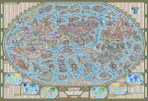 Интернет – это мир, а в его центре — провайдеры и браузеры. Это ядро и основа интернета. Вокруг тысячи порталов, сервисов, файлообменников, электронных энциклопедий, разных соцсетей, где в в каждой «стране» — свои знаменитости и блогеры. А в самом низу, на отдельном «материке», стоит Даркнет.