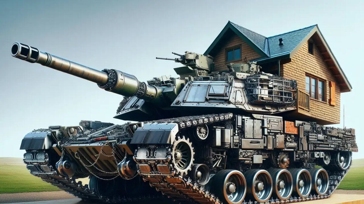    Танк Abrams, фантазия