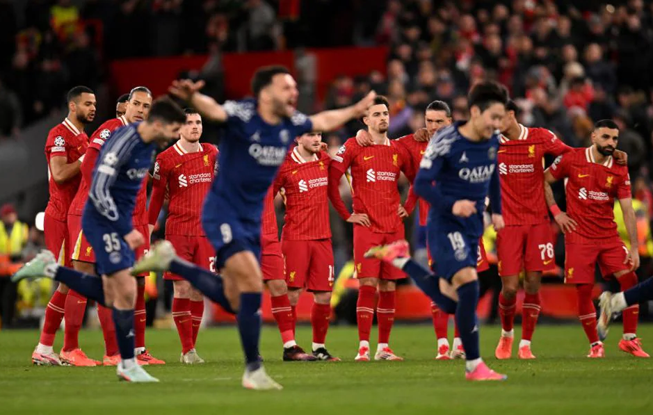 "ПСЖ" победил "Ливерпуль" на "Энфилде". Фото: УЕФА