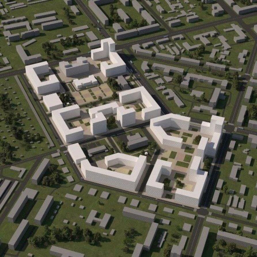    Местом выбран участок в границах проспекта Дзержинского, улиц Черняховского, Чапаева, Пирогова, Матросова и Студенческой