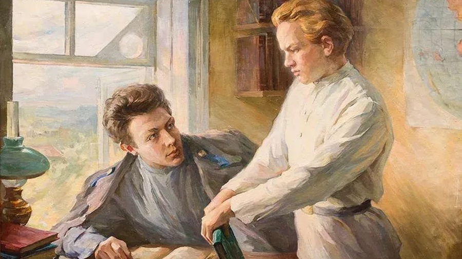 Братья Ульяновы. Картина О. Вешнякова, 1961 год