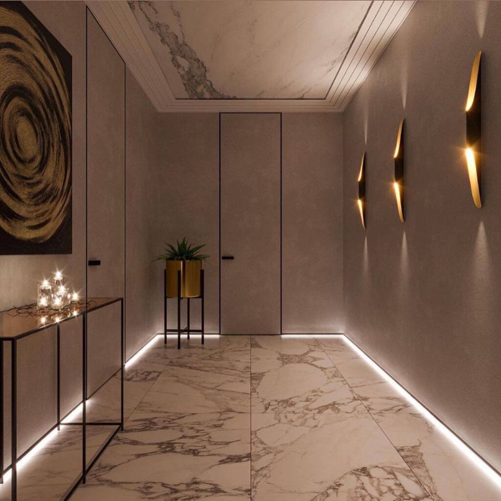 Теневой плинтус с подсветкой