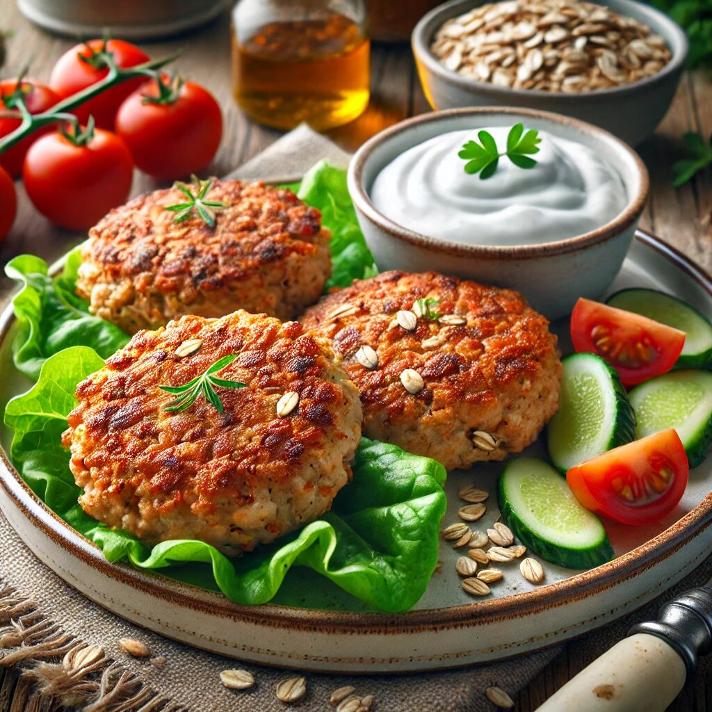 🥘 Домашние куриные котлеты с овсянкой – нежные, сочные и полезные!