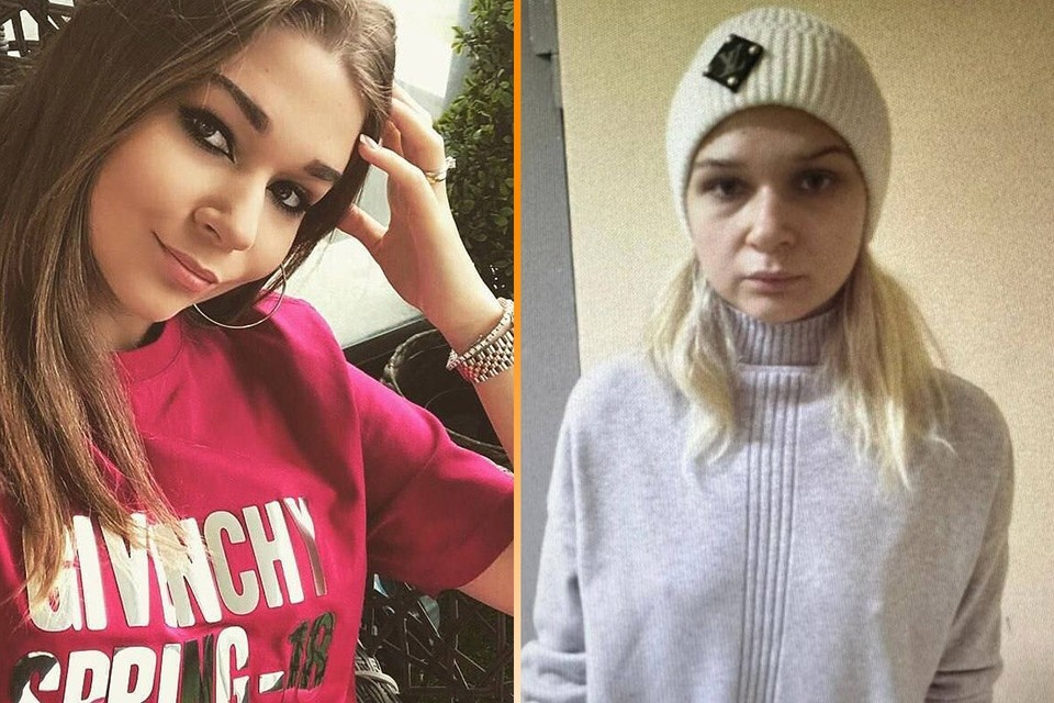    Образ Екатерины Тарховой для соцсетей и ее фото после задержания.