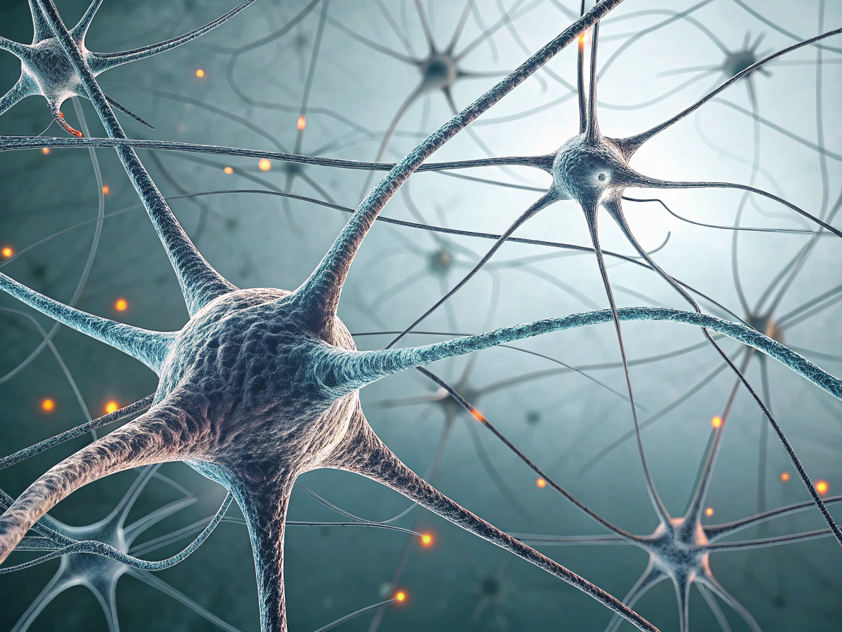 Примерно так выглядит сеть нейронов