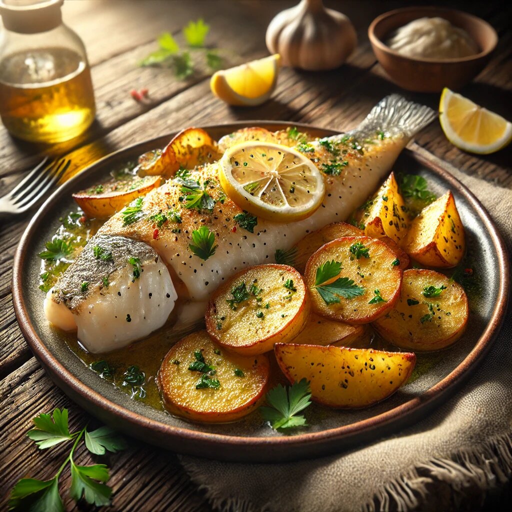 🐟 Запечённая рыба с картофелем и лимоном – идеальный ужин для всей семьи!
