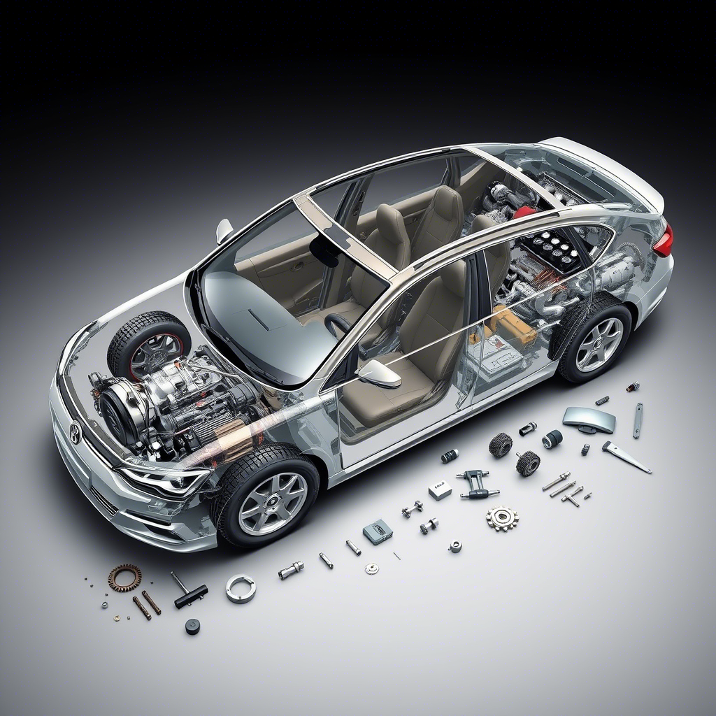 Сколько запчестей в автомобиле