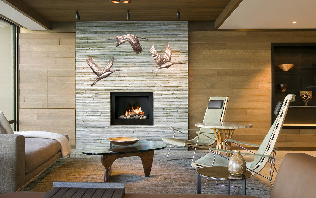 Панно. "А утки летят" .Медь. Чеканка. Иркутск 2025г.