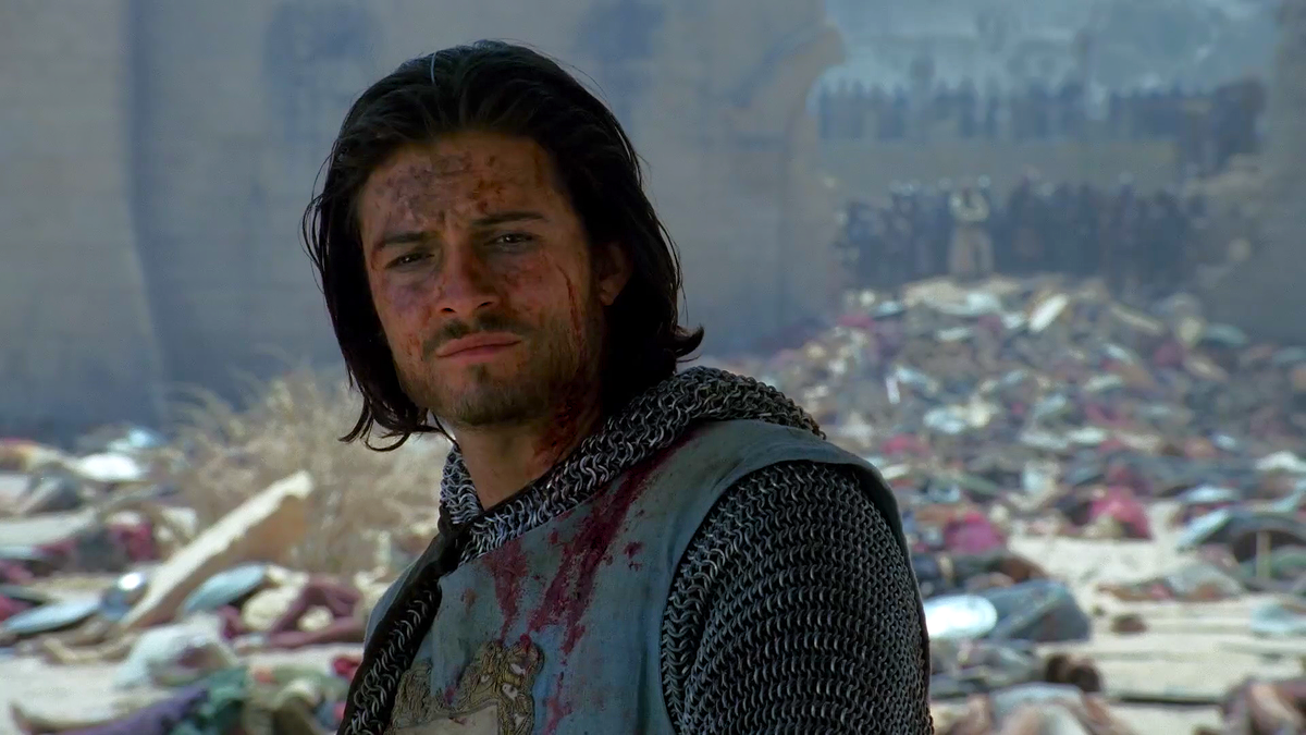 Тактически грамотная оборона периметра крепостных стен Иерусалима, организованная Баллианом II Ибелином, его жёстко-ультимативная позиция во время предварительных переговоров с Салах ад-Дином, а также мужество и доблесть немногочисленных защитников «Святого города» позволили осаждённым добиться максимально приемлемых для себя условий почётной сдачи своей столицы. Здесь и далее тексту размещены кадры из фильма из «Царство небесное» (Производство: США, Великобритания и Германия. 2005 год; режиссёр – Ридли Скотт, автор сценария – Уильям Монахан). В роли Балиана II Ибелина – британский актёр Орландо Джонатан Бланчард Блум   