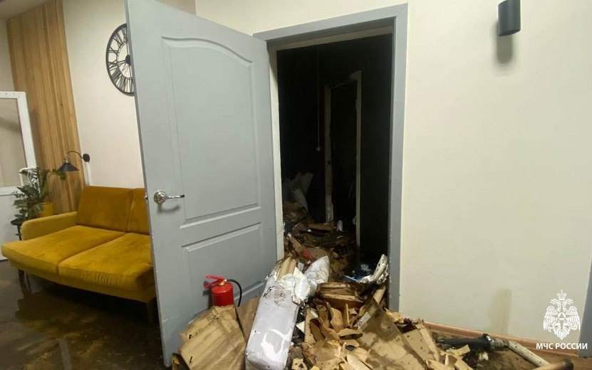    Пожар произошел в офисном центре на ул. Горького в Ижевске