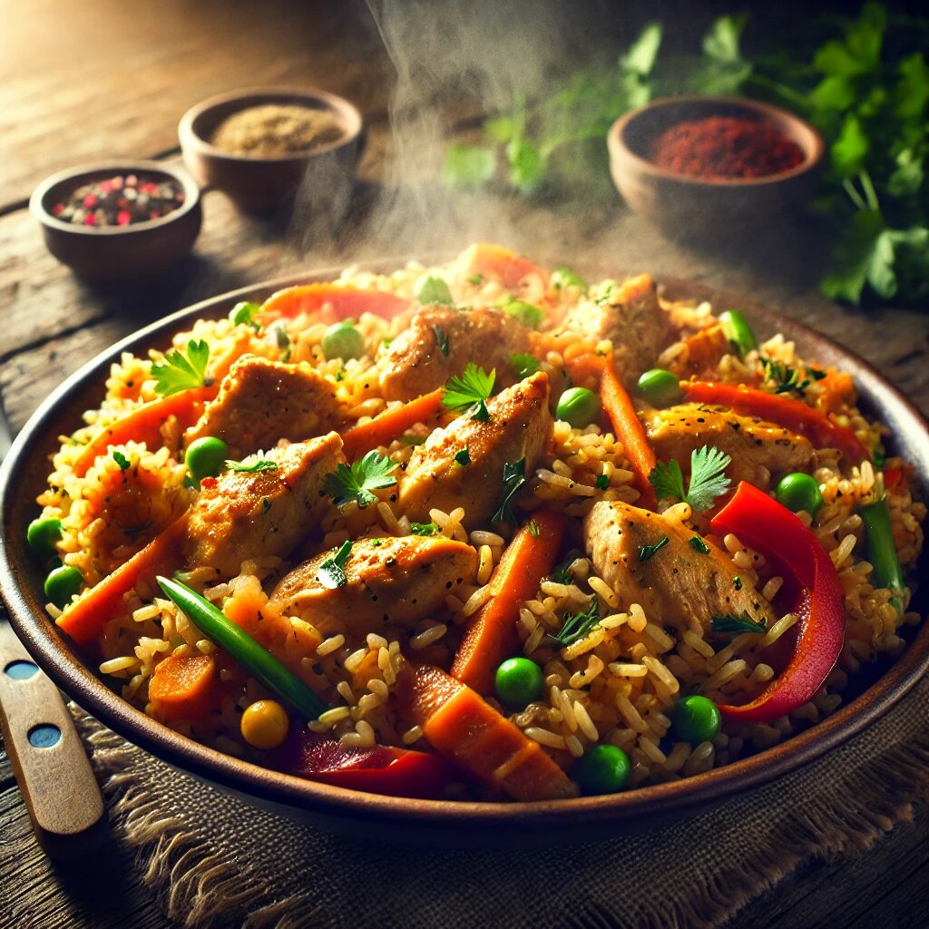 🍛 ПП-плов с курицей и овощами – легкий, вкусный и полезный!