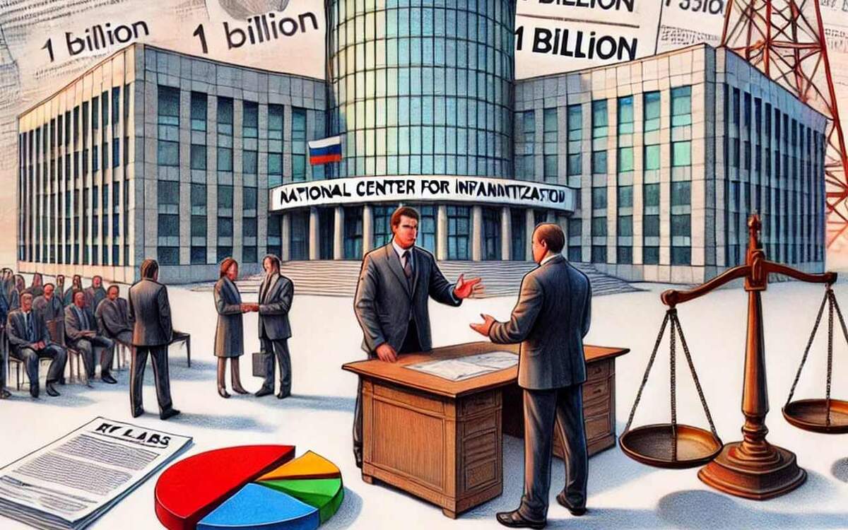    Национальный центр информатизации пытается взыскать миллиард с дочки Ростелекома «РТ Лабс» на фоне банкротства Иллюстрация: нейросеть