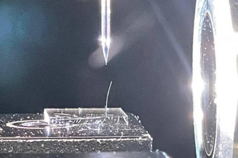 3D-принтер KERI печатает микроструктуры с использованием чернил MXene. Источник: Korea Electrotechnology Research Institute