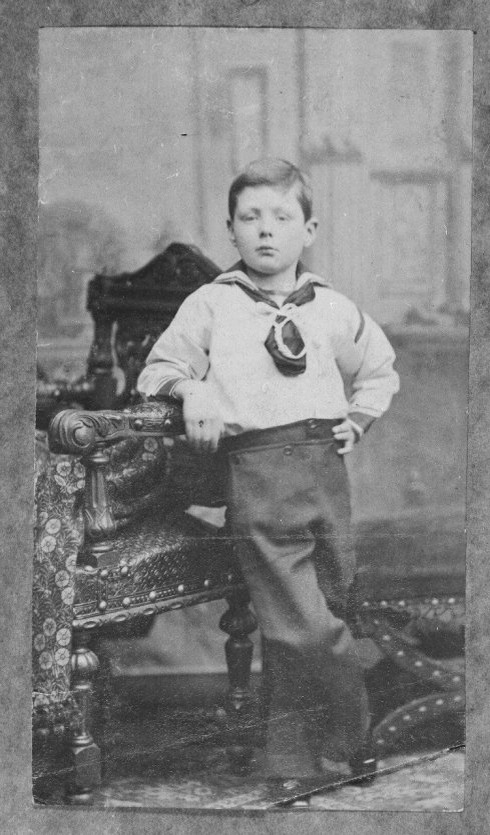 Уинстон Черчилль в детстве.
