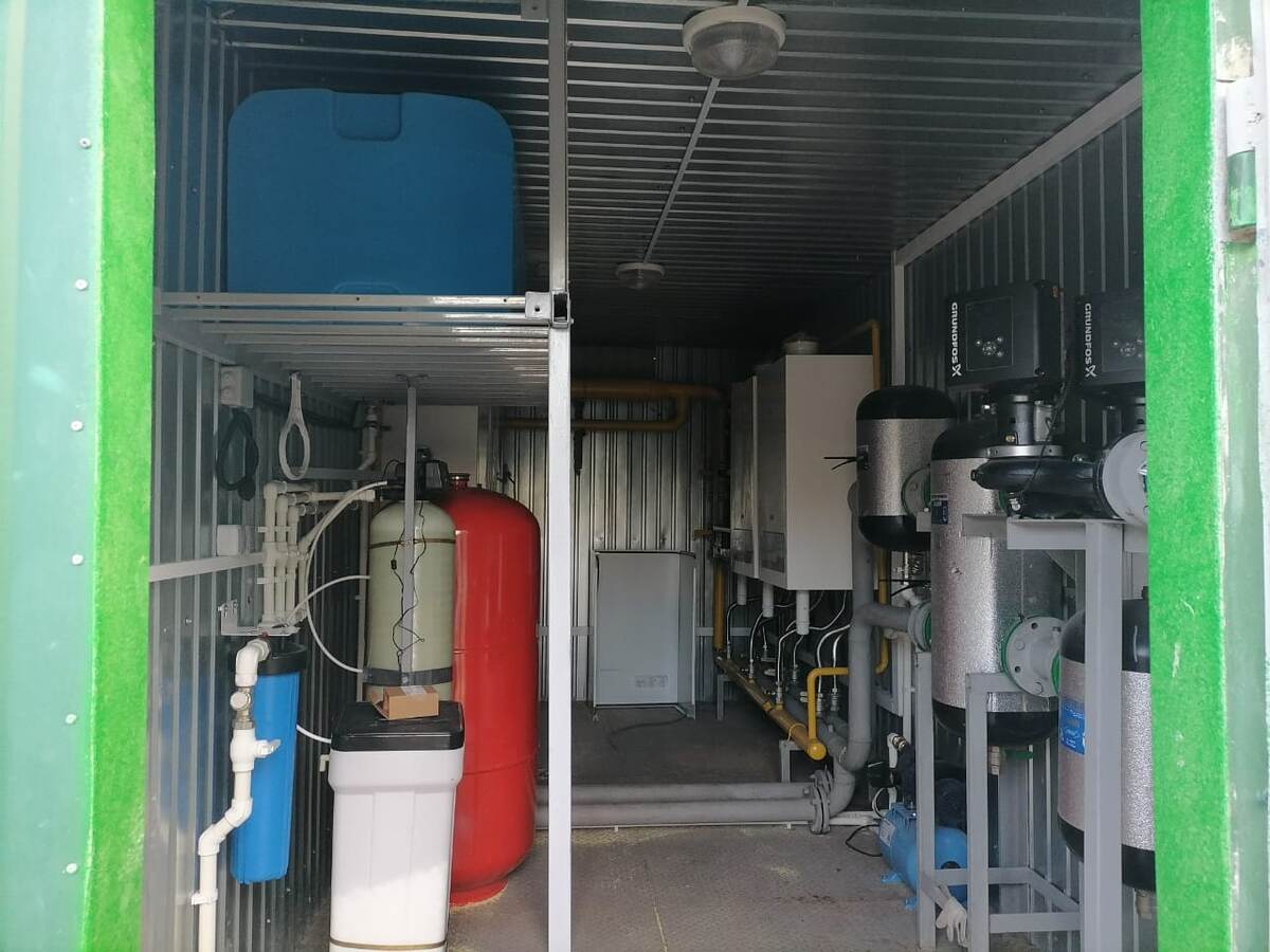 Блочно-модульная котельная 720 кВт размером 2,5м х 6м. Дымовая труба не нужна!