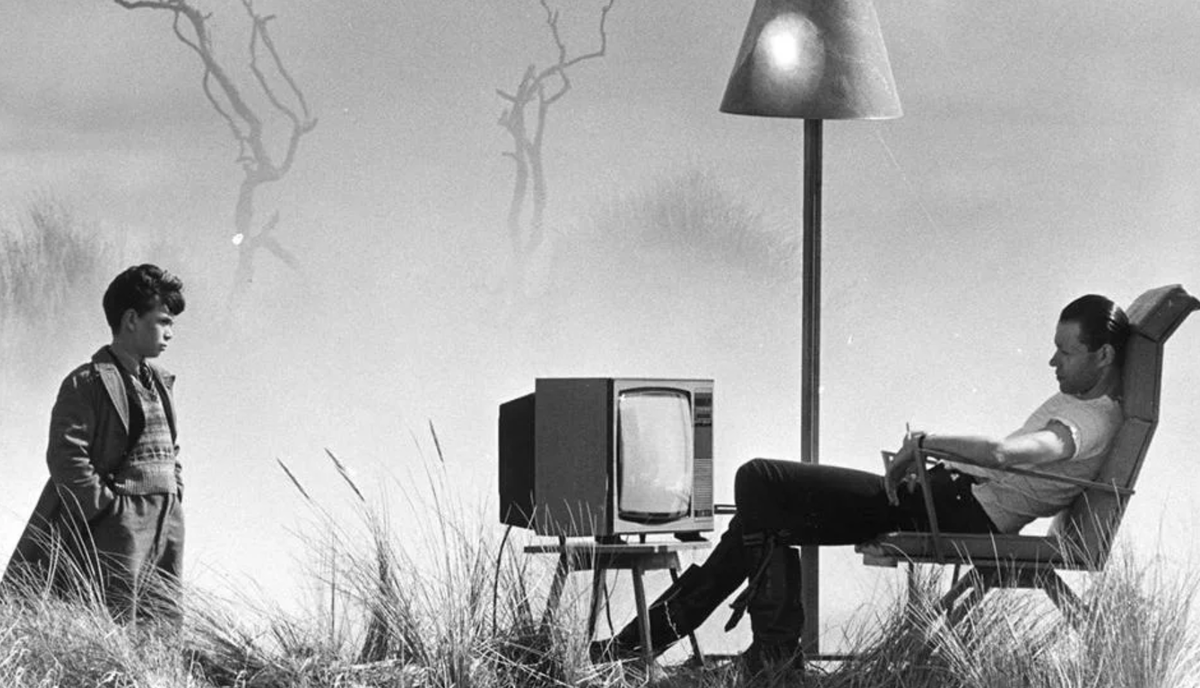 Кадр из х/ф Стена ( 1982 г.).  Художественный фильм режиссёра Алана Паркера по сценарию Роджера Уотерса, основанный на одноимённом альбоме группы Pink Floyd 1979 года. Фото с просторов интернета. 