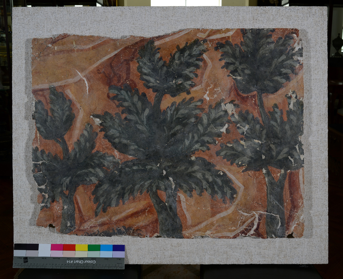 Фрагмент фрески Свято-Троицкого Макарьева монастыря. 1654  -1655 гг. Россия, Тверская обл., Калязинский р-он, г. Калязин. Фреска. 76 х 94. 