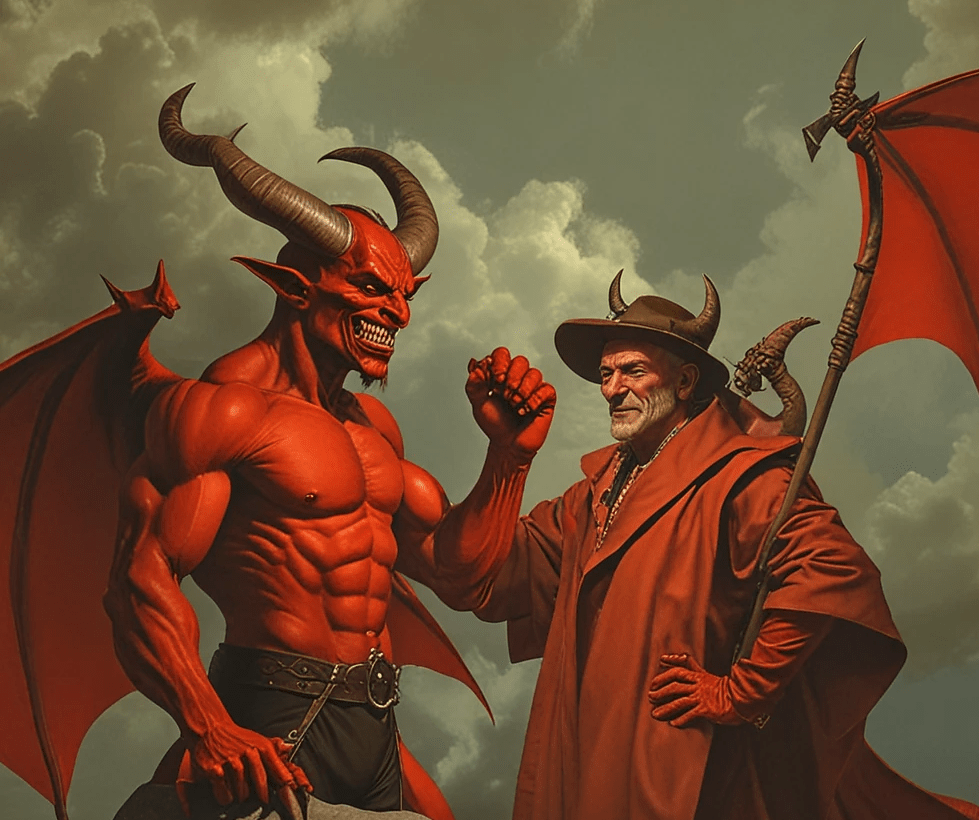 Человек под властью дьявола