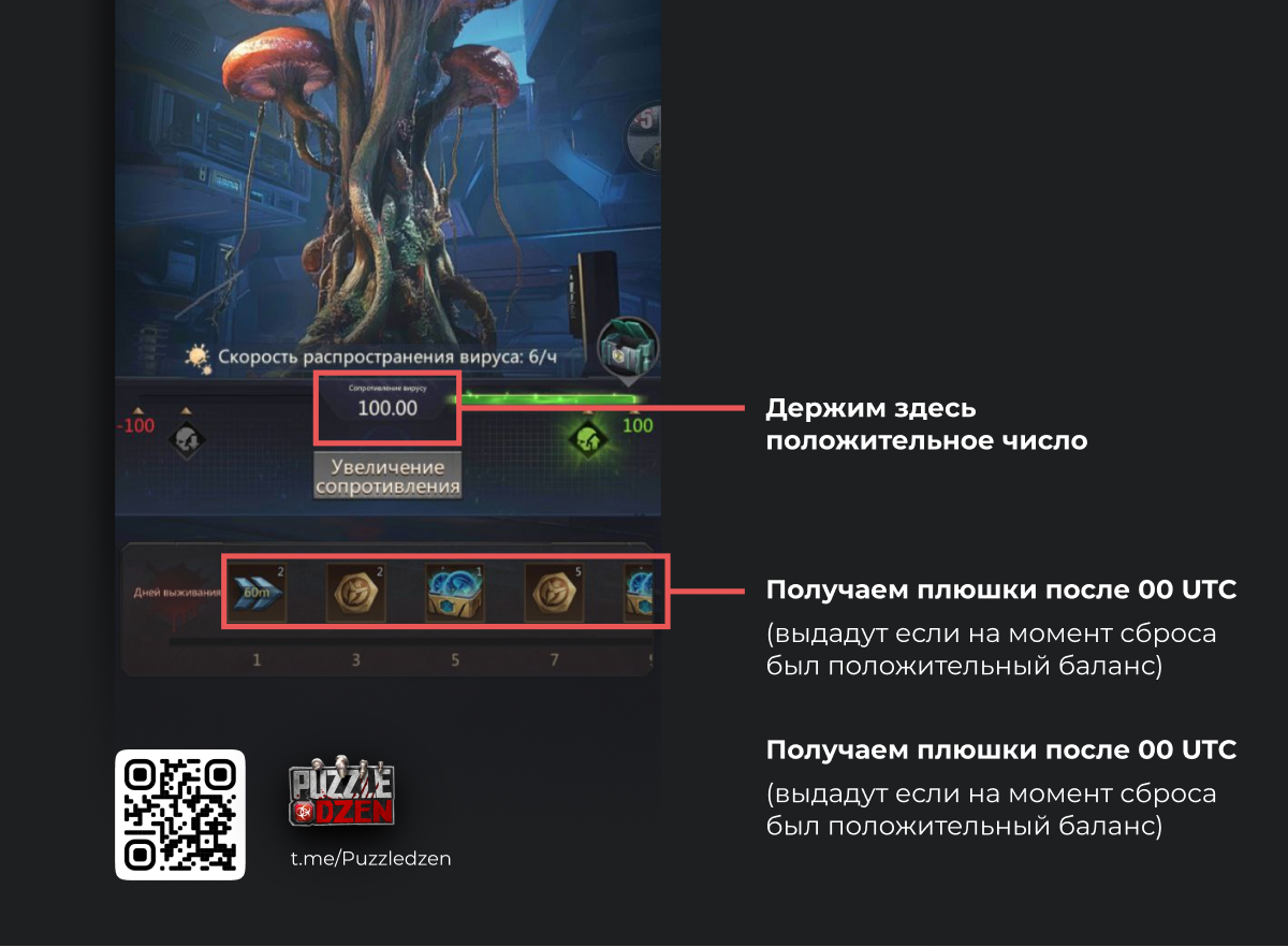 Вирусный потоп. Праздничное событие в игре Puzzles&Survival