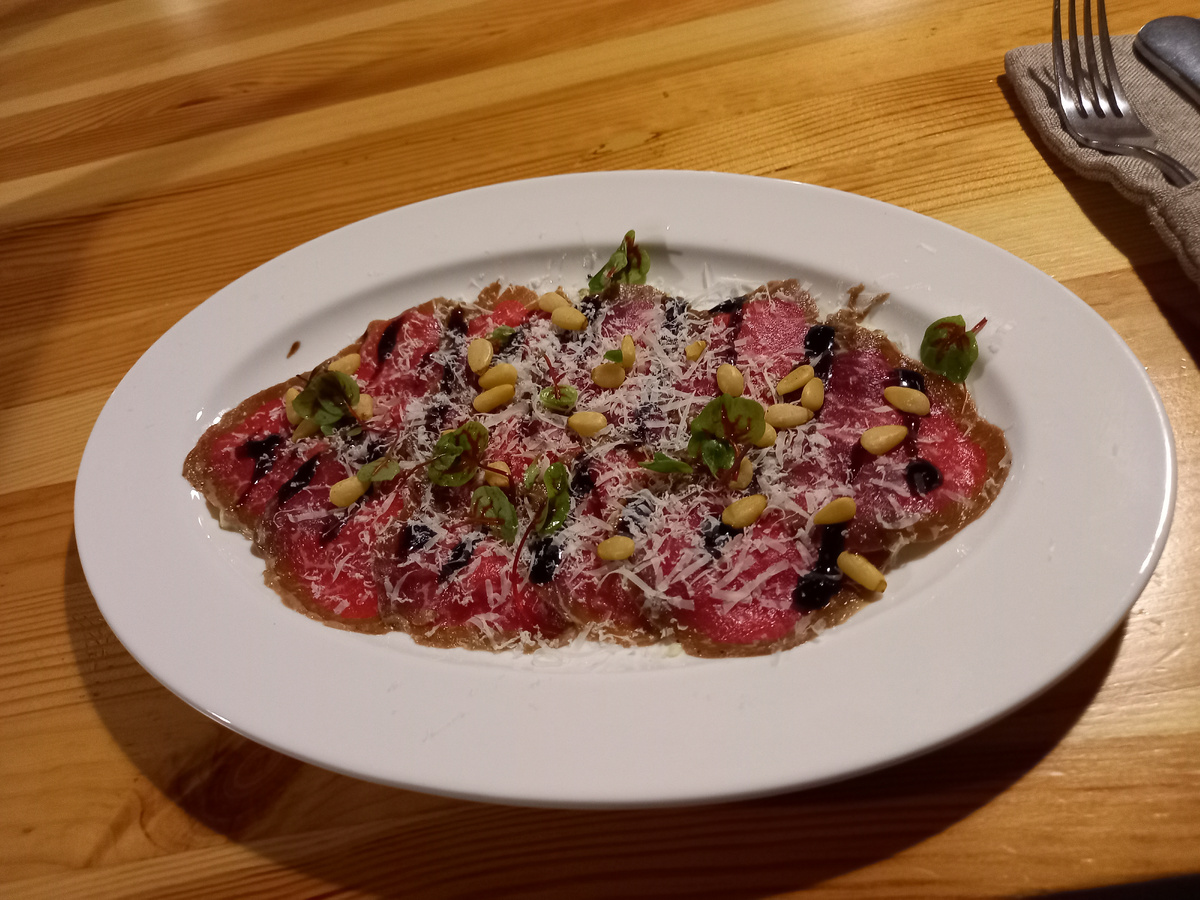 Карпаччо из мраморной говядины - 690р.