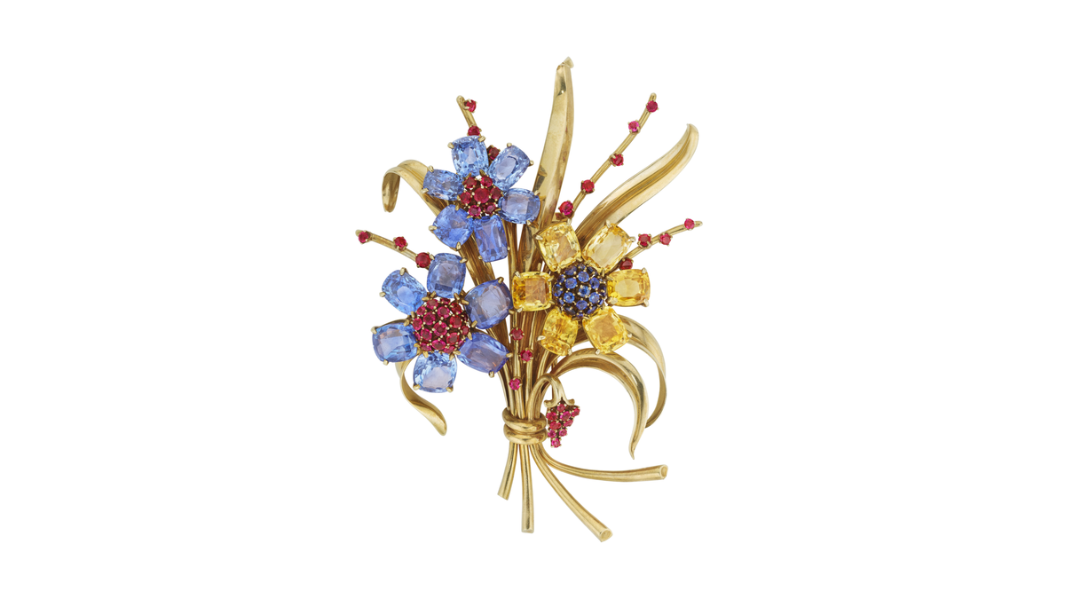 Брошь «Букет» от Van Cleef & Arpels, 1940 г.