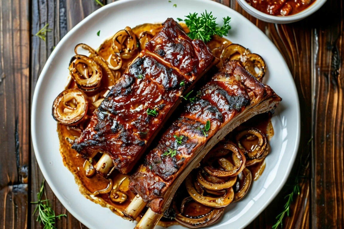 Свиные ребра в соевом маринаде