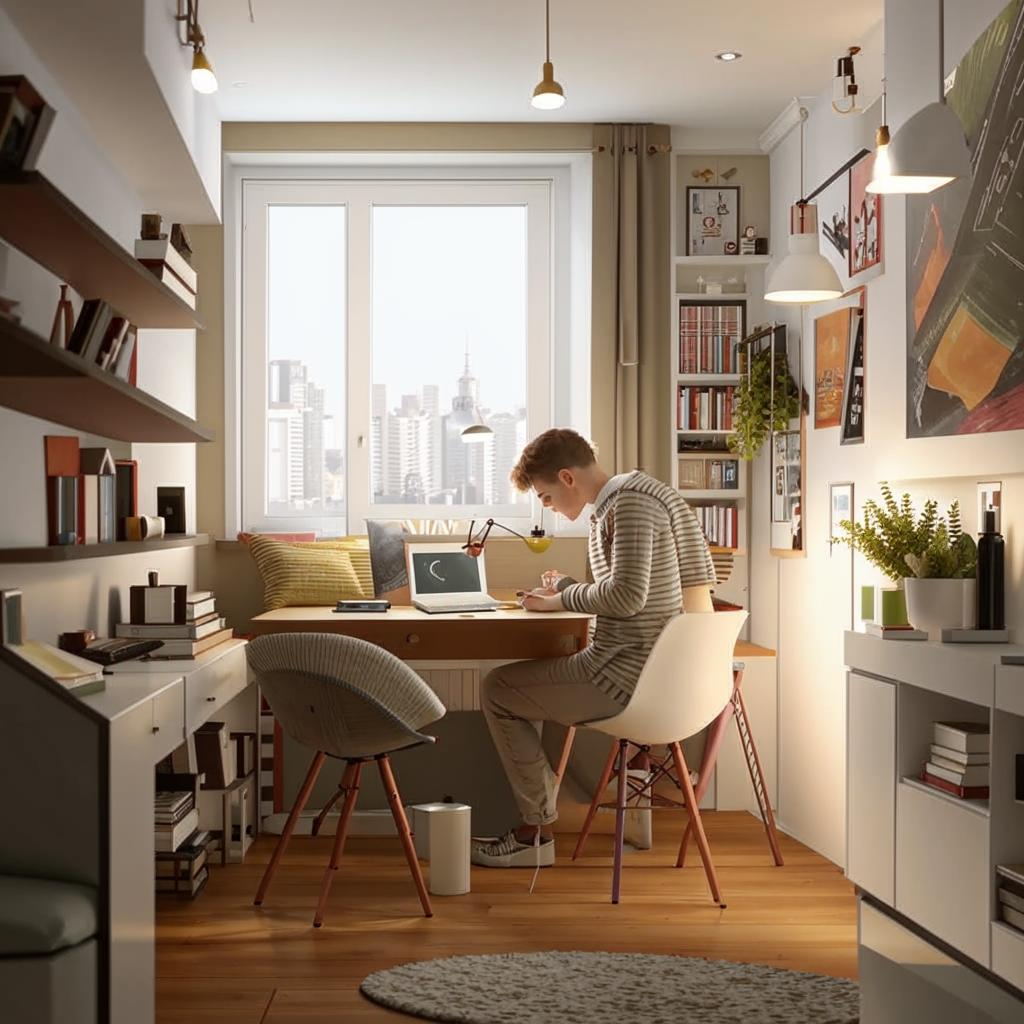 Студент готовится к занятиям