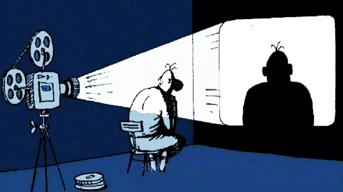 Авторское кино. Карикатура из открытых источников интернета.