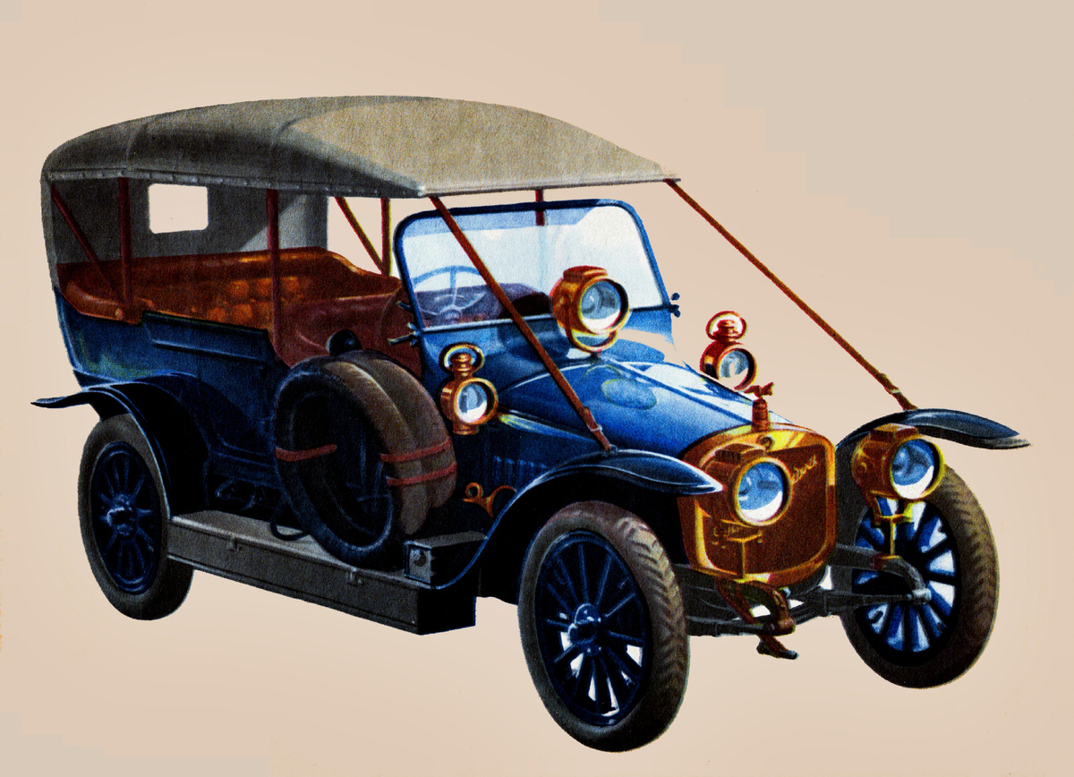 Автомобиль С24/43 Русско-Балтийского вагонного завода. Изображение из журнала Моделист-Конструктор" советского периода.