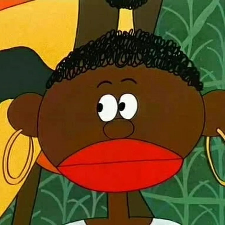 Негр из советского мультфильма. 