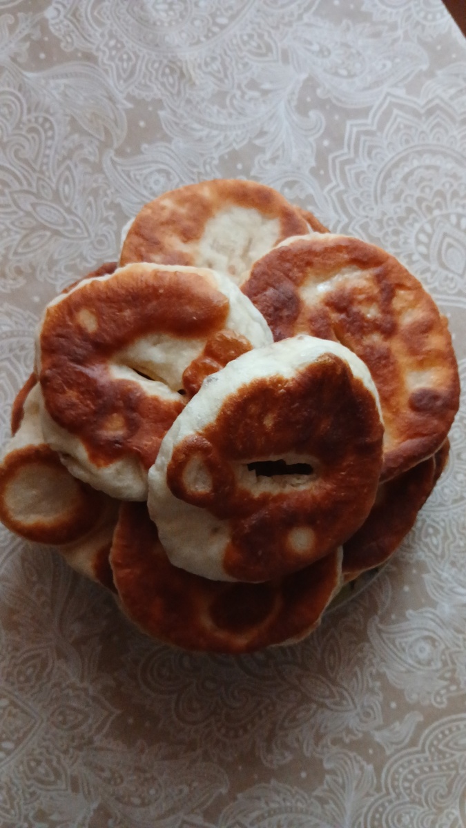 Фото автора. На ужин десерт лепешки.