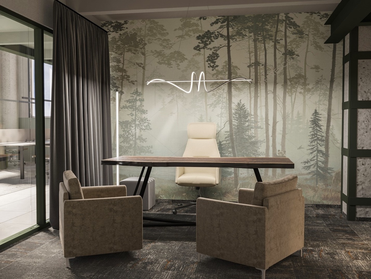 Офис компании N-systems, проектирование и дизайн бюро «АЙКИДИЗАЙН»