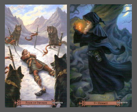 Так выглядит этот расклад, сделанный на колоде Современного Заклинателя