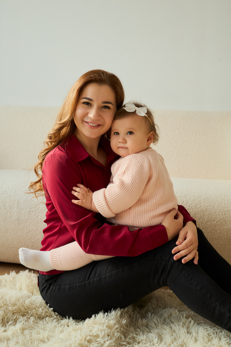 С дочкой Настенькой 