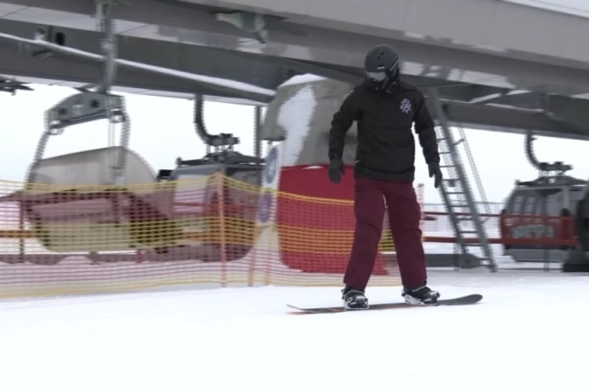    В «Хвойном Урмане» Ханты-Мансийска сноубордисты уже испытали на склоне свои силы.