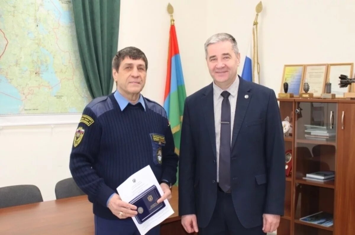    Карельский спасатель удостоен почётного знака главы республики