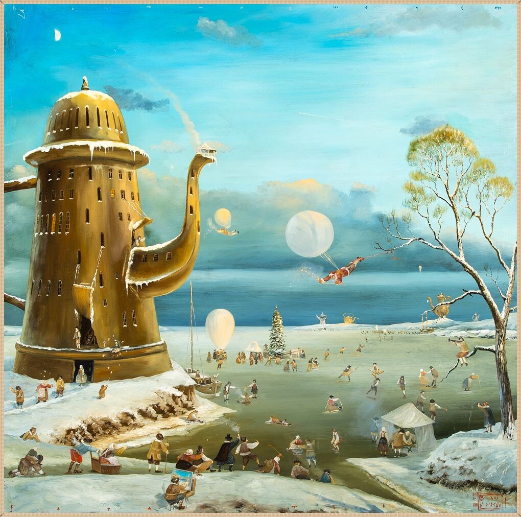 © Валерий Багаев. Затянувшееся Рождество. Холст, масло. 100х110см. 