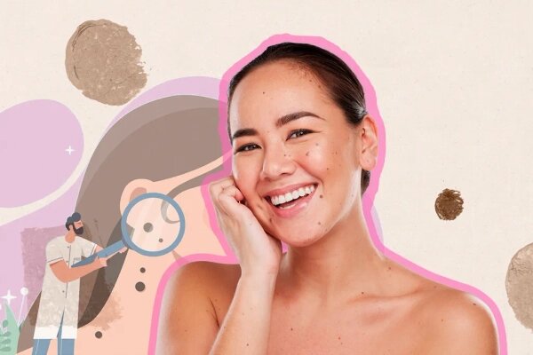 Тайный язык родинок: что означают отметины на вашем лице. Коллаж © Life.ru. Фото © Shutterstock / FOTODOM / PeopleImages.com - Yuri A, © Freepik / rawpixel.com