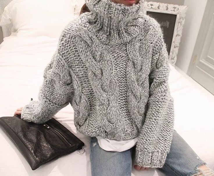 свитер спицами