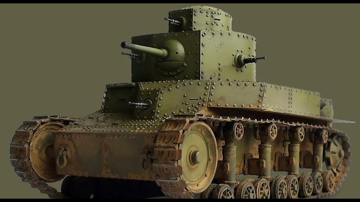3D-визуализация танка Т-24. Изображение в свободном доступе.