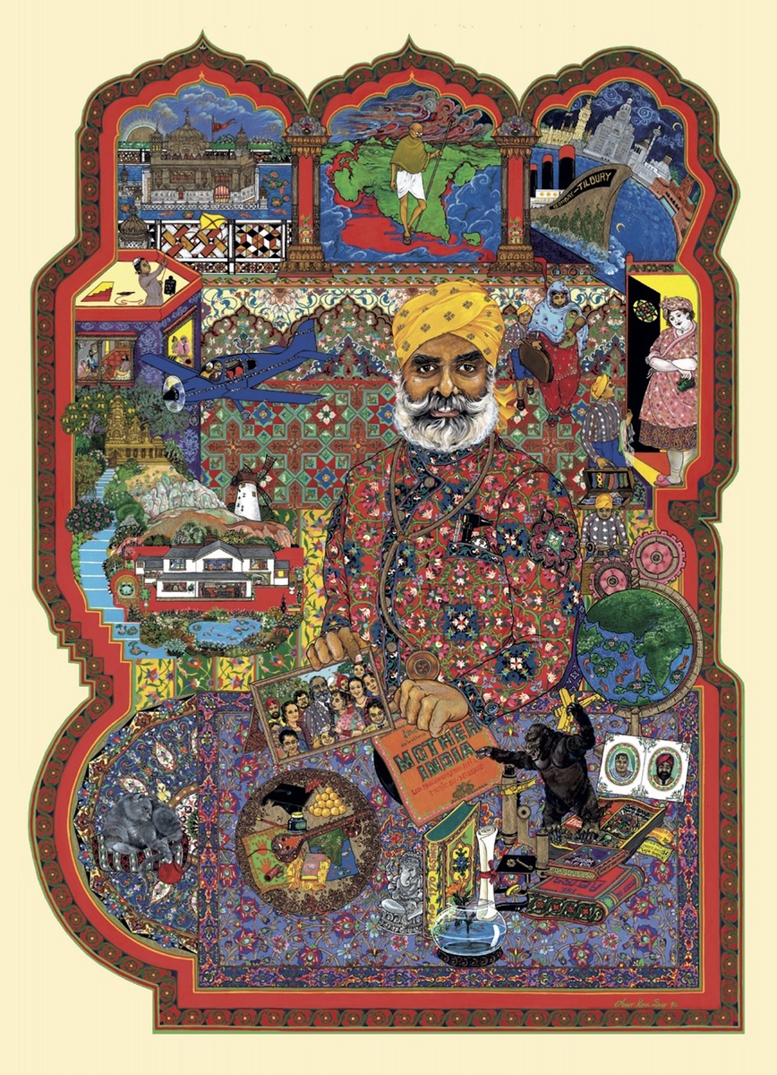 Масштабная работа современных художников-близнецов Сингх, посвященная миграционному путешествию их отца