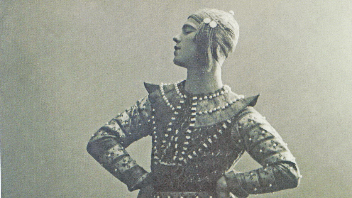 Вацлав Нижинский в восточном танце, дивертисмент «Ориенталии», Париж, 1910 год