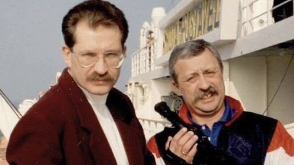 Владислав Листьев и Леонид Якубович.