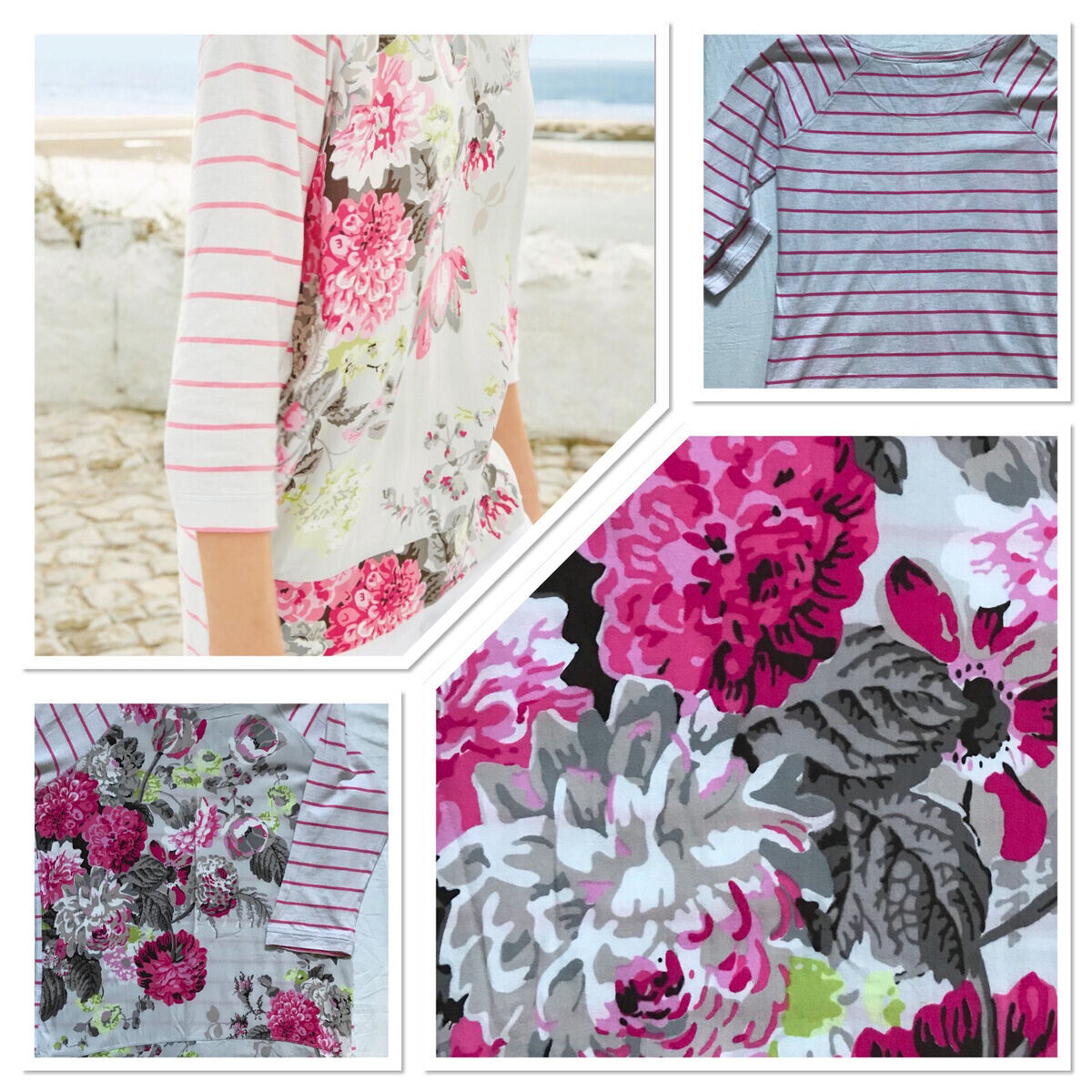 Один из узнаваемых рисунков Джулз- цветы на тельняшке. Фотографии из открытого источника. 