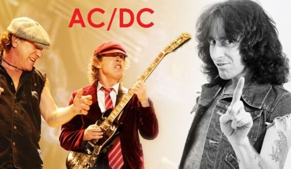 Брайан Джонсон, Ангус Янг и Бон Скотт