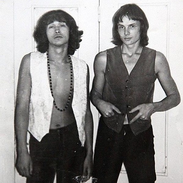 Фото Алексея Рыбина с Виктором Цоем