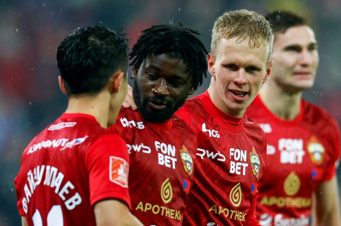 Секу Койта забил очень красивый гол за ЦСКА. Фото: ПФК ЦСКА