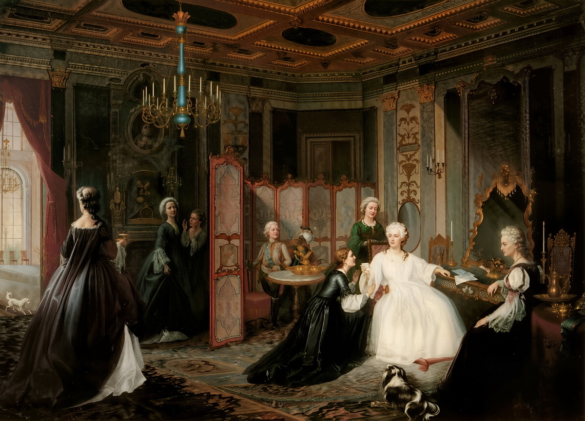 Вручение письма Екатерине II. Миодушевский И.О.