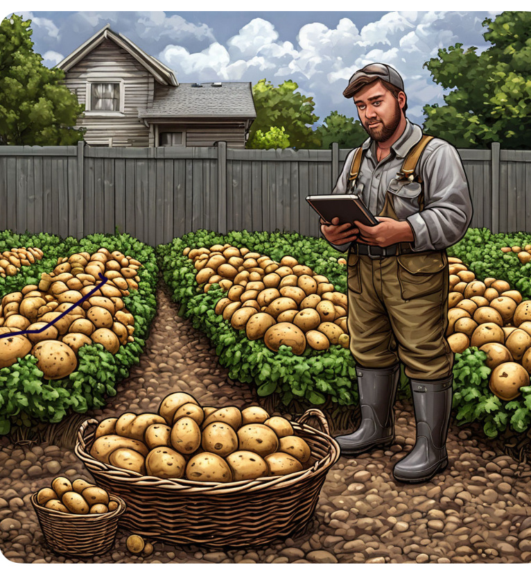 Соседский вопрос дня: “Ты копаешь картошку или майнишь?” Да, и то, и другое. Главное — не перепутать лопату с кабелем!